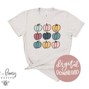 Colorful Pumpkins Clipart, Illustrated Pumpkins PNG, Hand-drawn Pumpkins