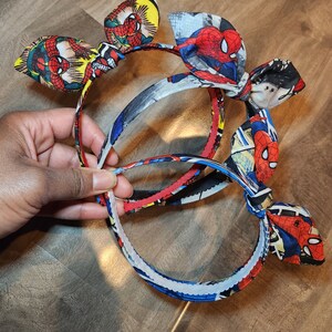 Spiderman Bow Headband, Spiderman Headband