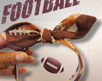 Football Headband, Football Bow Headband
