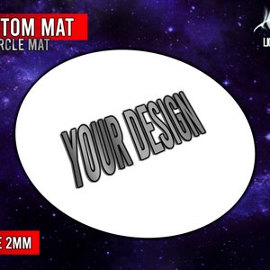 Customizable circular mat