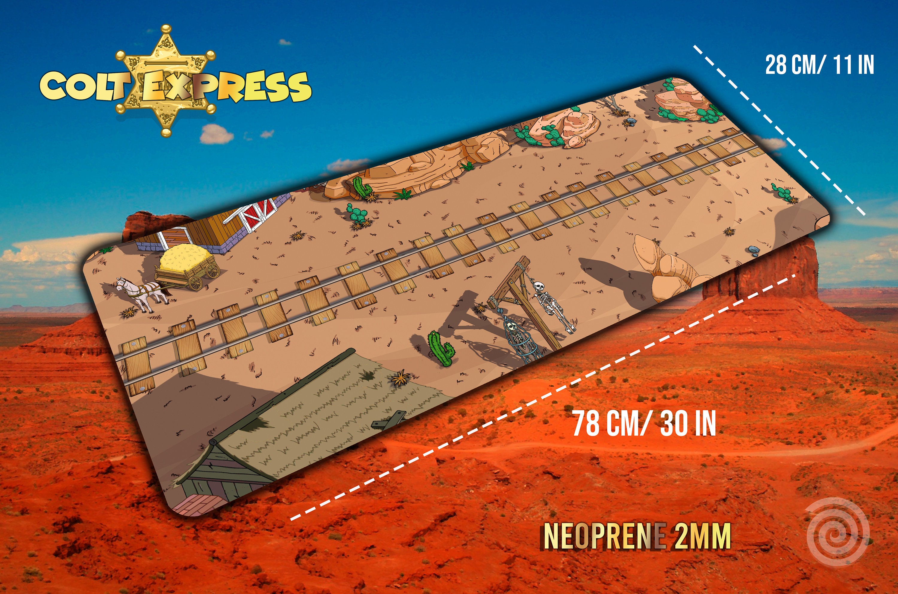 Gamemat Colt Express UNOFFICIAL PRODUCT 