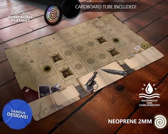 Elder Sign Compatible Playmat