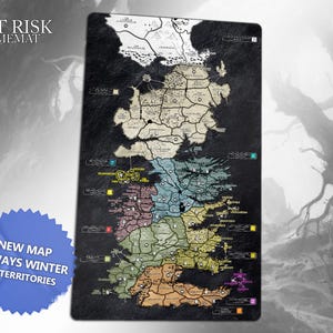 RISK: Game Of Thrones compatible Gamemats