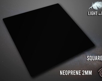 Solid Black Neoprene Mat