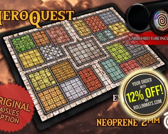 Tapis de jeu HeroQuest Remake PRODUIT NON OFFICIEL