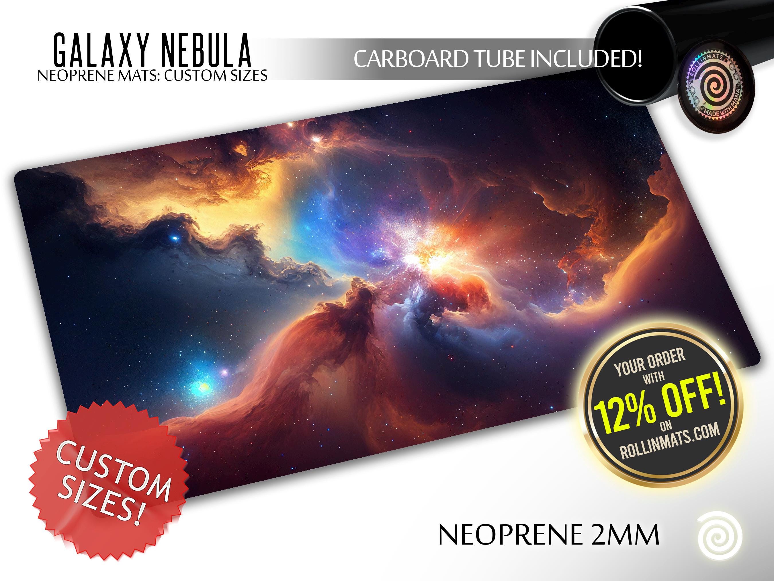 Galaxy Nebula Neoprene mats Custom Sizes