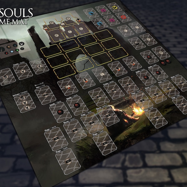 Extensions du jeu de cartes Dark Souls Forgotten Paths & Seekers of Humanity Gamemat