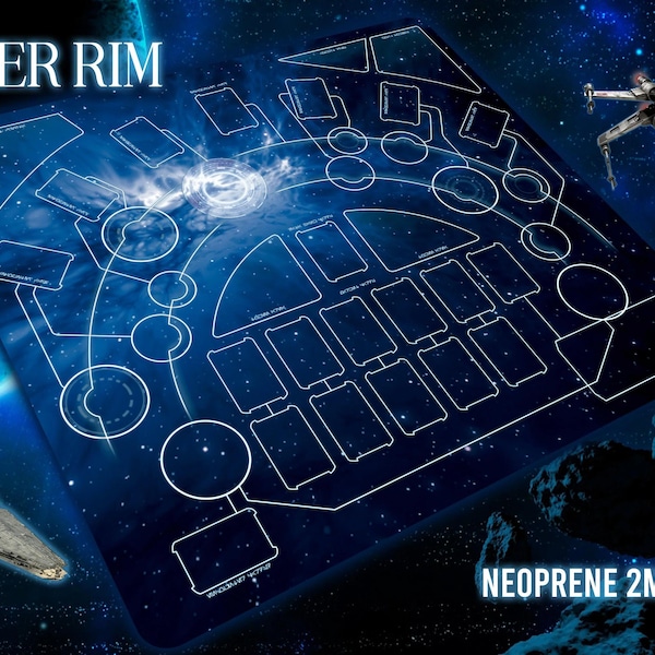 Star Wars: Outer Rim compatible Gamemats (Compatible with "Unfinished Business expansion")