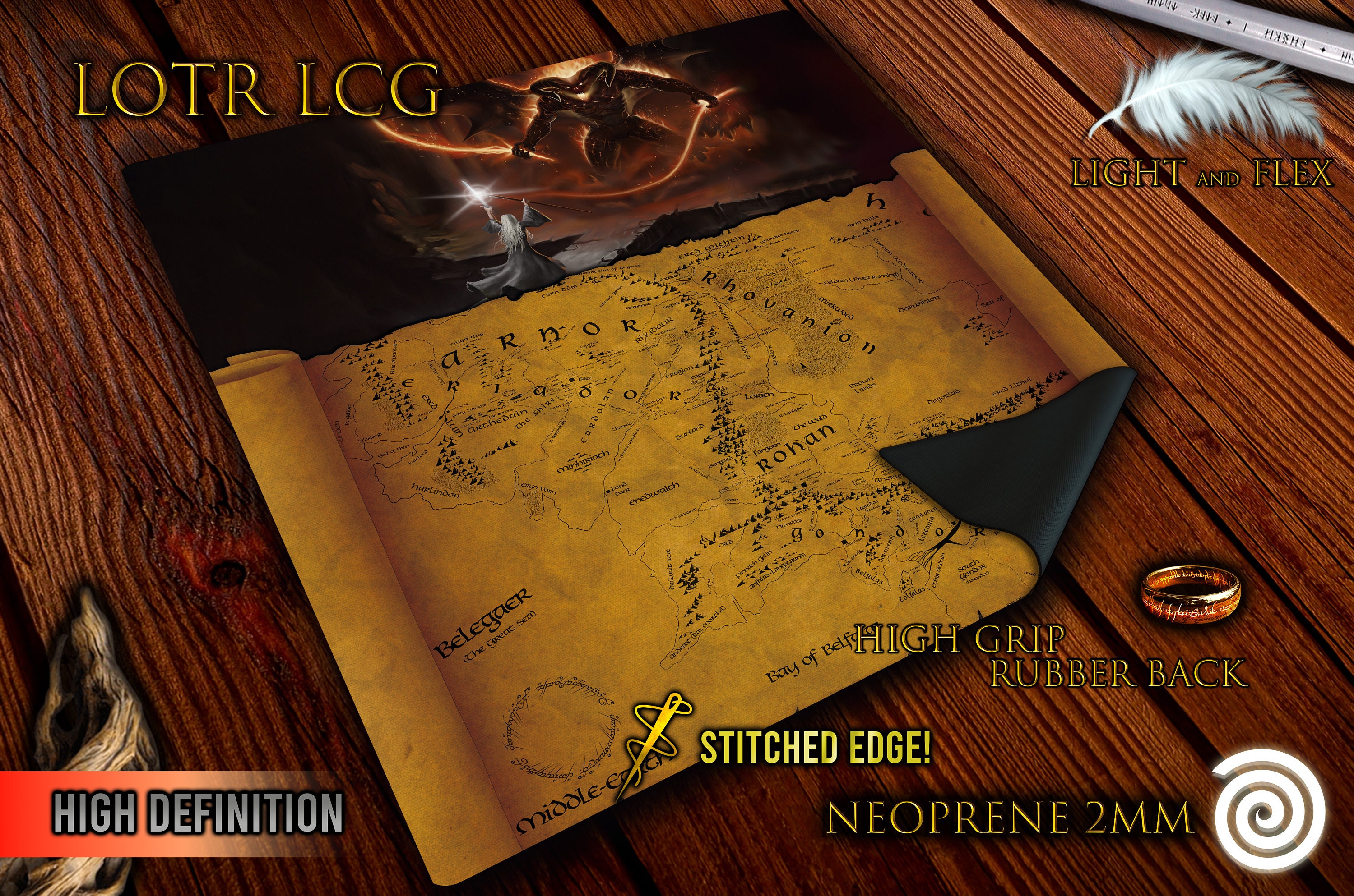 ロード・オブ・ザ・リング LCG 対応プレイマット - (新版) - Etsy 日本
