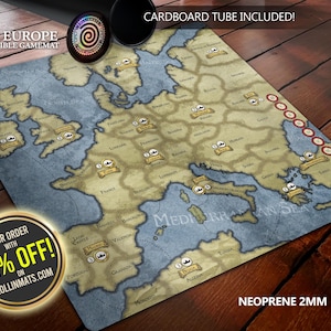 Tapis de jeu compatible Risk Europe