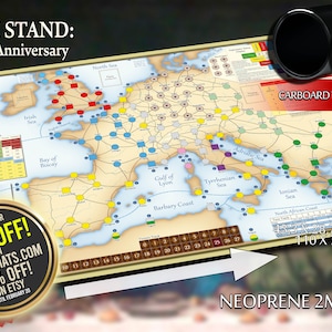 Here I Stand 500th anniversary Gamemat Larger Edition Unofficial ( 110 x 73 cm/ 43.3 x 28.7 IN)