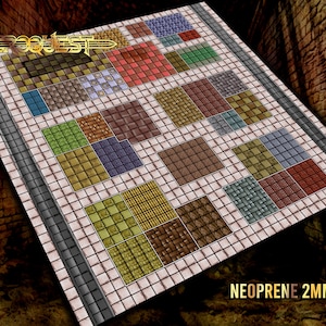 Large Remake Playmat for HeroQuest (110 x 110 cm/ 43.3071 x 43.3071 inches)UNOFFICIAL PRODUCT