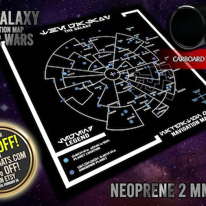 Galaxy Navigation Map Mat (based on Star Wars / Age of Rebellion)