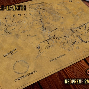 Tapete Mapa de la Tierra Media