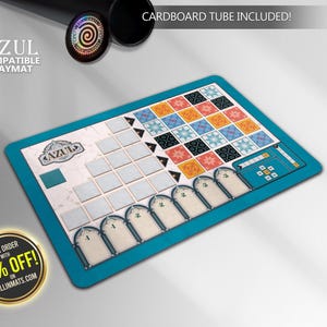 Tappetino per Azul il gioco da tavolo compatibile Gamemat
