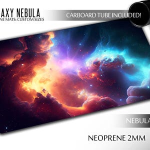 Galaxy Nebula Neoprene mats Custom Sizes
