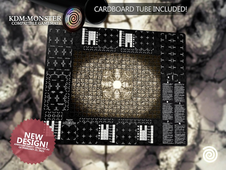 Kingdom Death: Monster mat KDM (Gambler's Chest compatible)