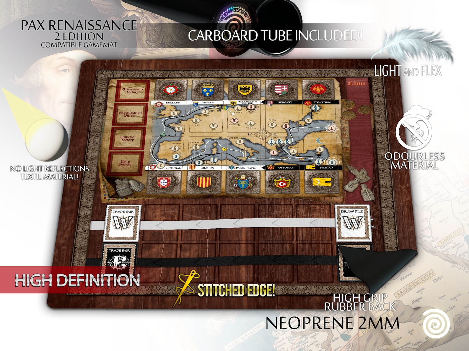 Pax Renaissance 2nd Edition Compatible Gamemat - Etsy