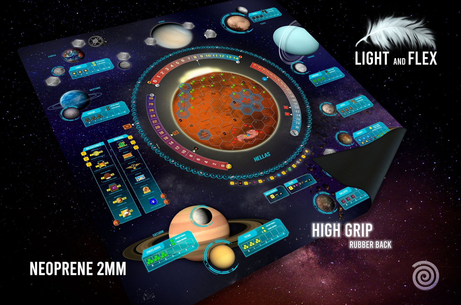 Mat for Terraforming Mars Neoprene 2mm expansion colonies Etsy