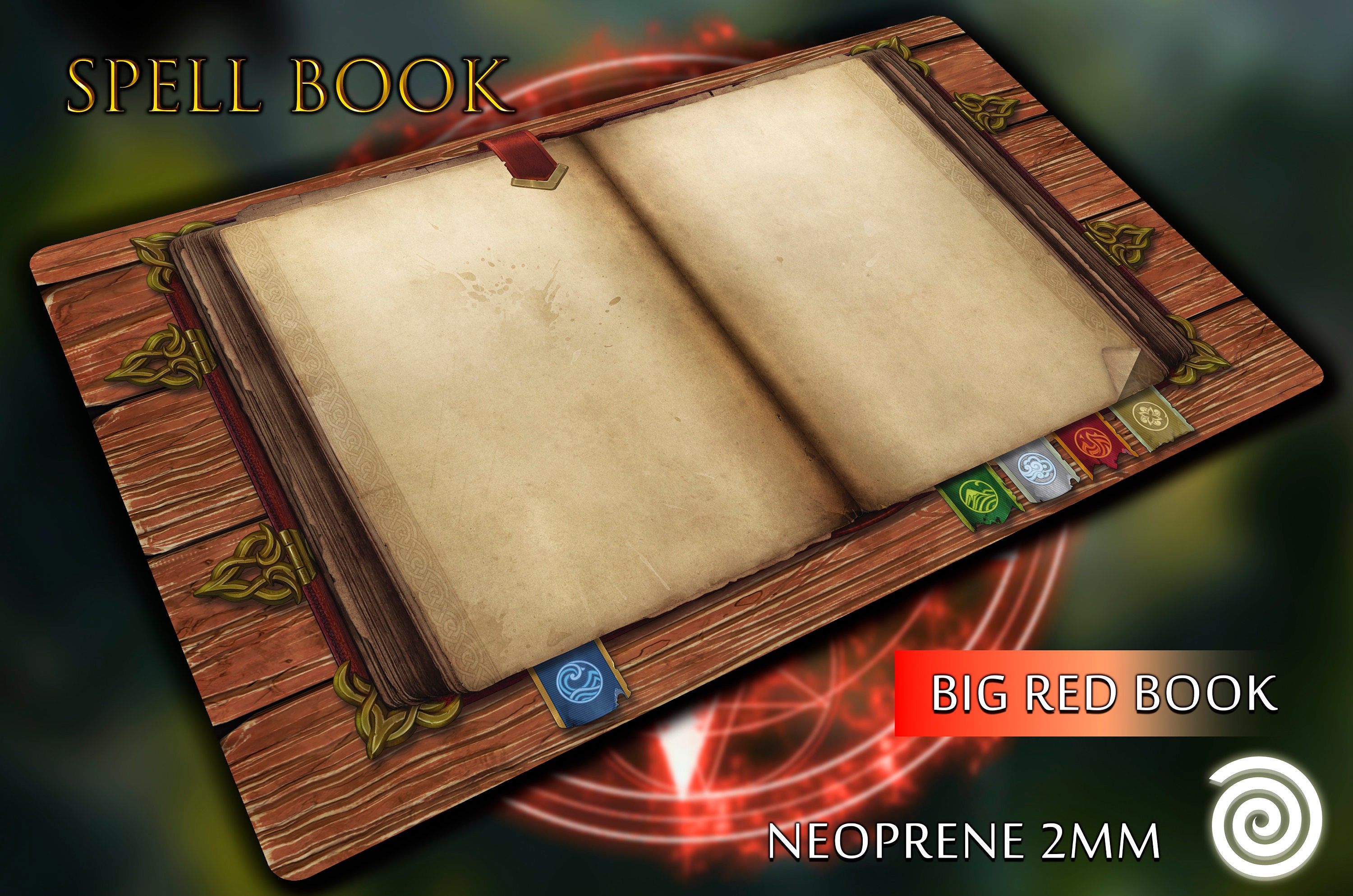 マジックブック　プレイマット Playmat Spell Book (non-magical Product) - Etsy
