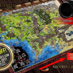 Tapis de jeu de cartes à collectionner La Terre du Milieu (1995) MECCG