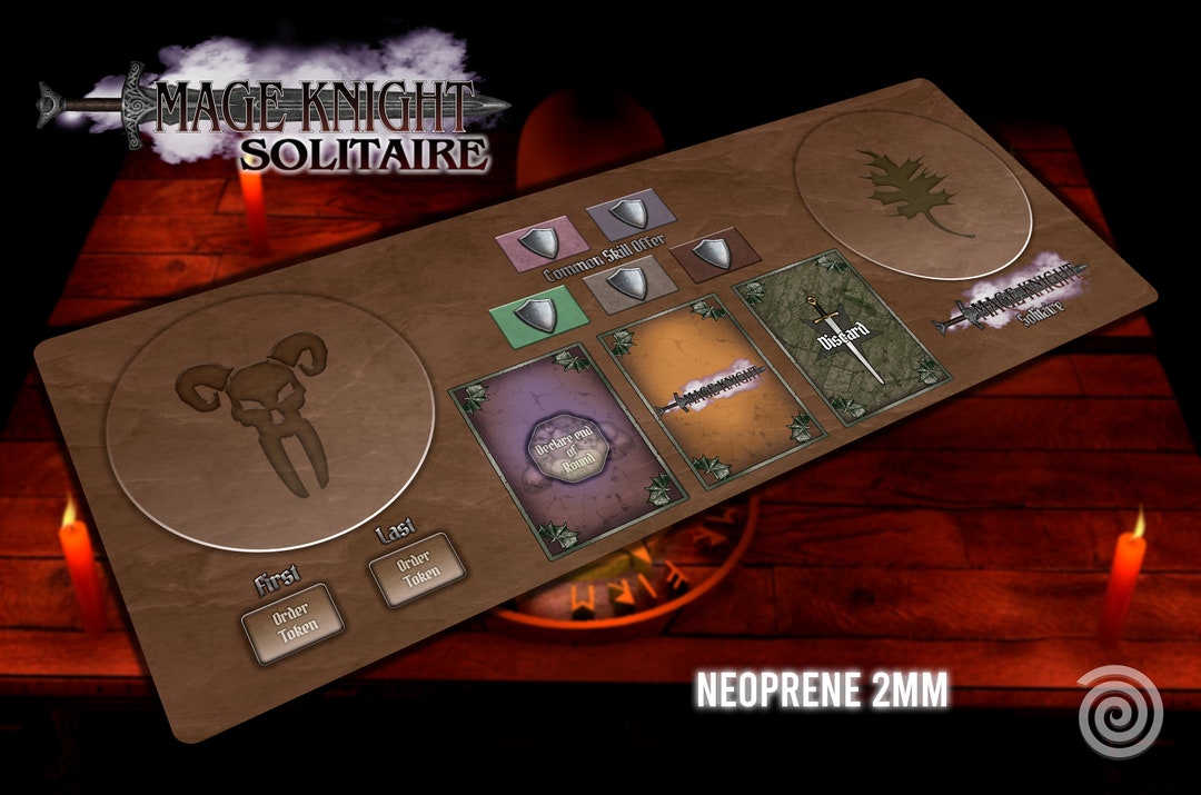 Solitaire Playmat Help for Mage Knight UNOFFICIAL PRODUCT - Etsy