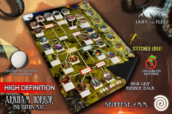 Gamemats Arkham Horror 2 Edition Etsy