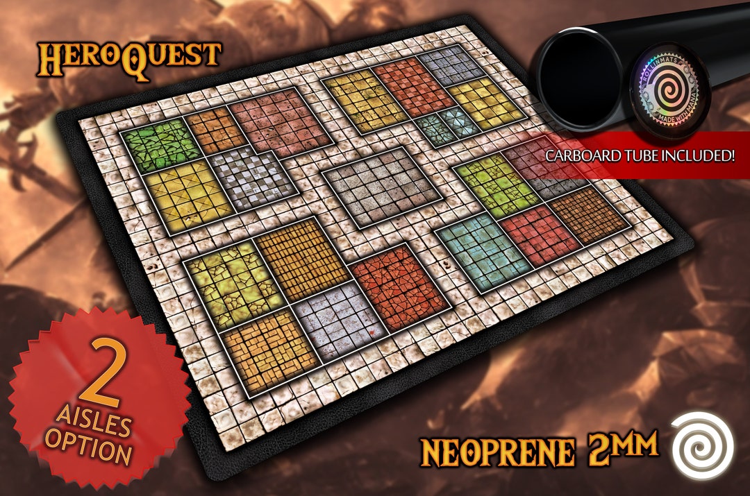 Playmat Heroquest 2 Aisles Remake UNOFFICIAL PRODUCT Etsy