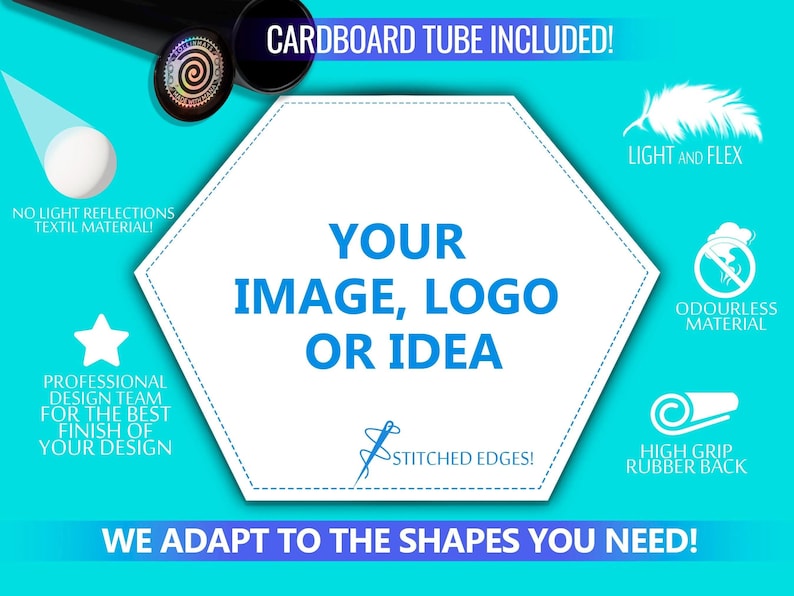 Customize your Playmat (up to 32 meters / 34.99 yd long)