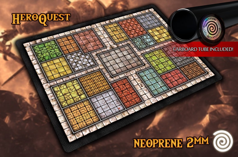 HeroQuest Remake compatible Gamemat