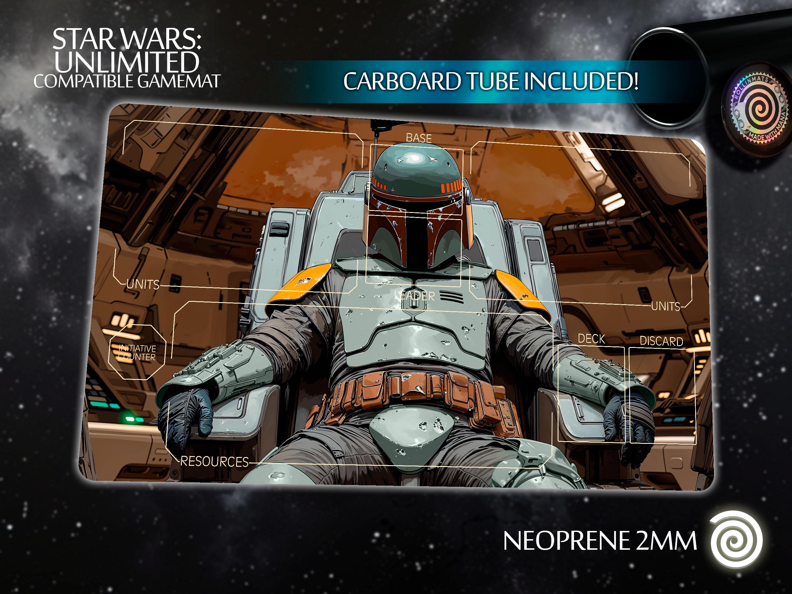 Playmat TCG Star Wars: Unlimited Compatible Gamemat Boba Fett 2