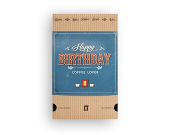 Happy birthday gift | Birthday gifts for husband - Innovative gift idea with premium single-estate arabica gourmet coffees inside