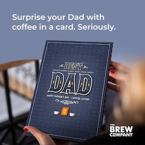 Cartes de voeux cool pour la fête des pères | Offrez un café en cadeau à votre père avec une carte unique pour la fête des pères.