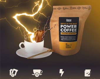 POWER coffee for energy BOOSTING | STRONG high caffeine coffee gift to caffeine addict friend - Get a workout or performance coffee today!