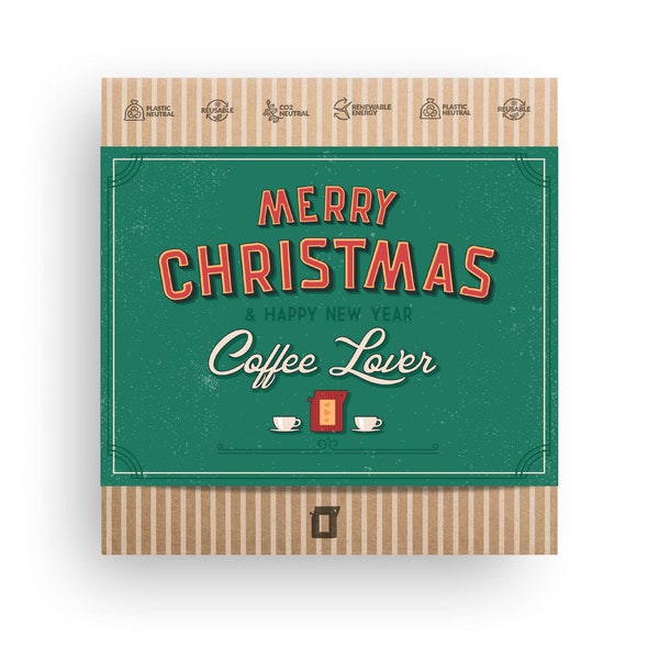Specialty Coffee Kerstgeschenkdoos | Stuur een persoonlijk kerstcadeau en wens uw dierbaren een vrolijk kerstfeest