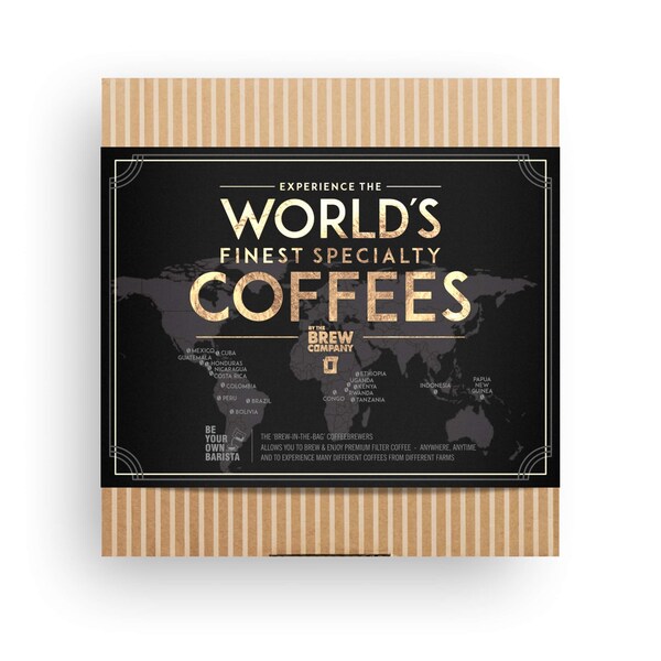 Freshly roasted ground coffee gift box | Worlds finest assorted premium single-estate specialty arabica coffees for coffee lovers