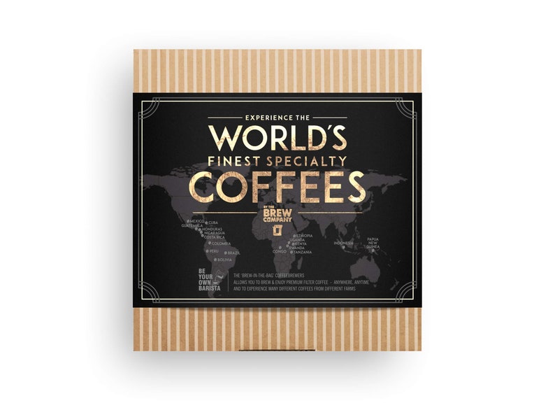 Personalized Specialty Coffee Gift Box | Worlds Finest Assorted Premium Single-Estate Specialty Arabica Coffees for Coffee Lovers