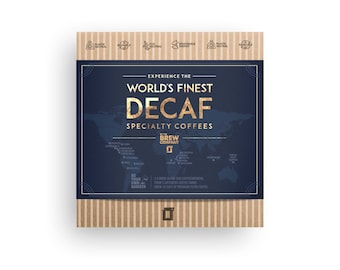 Confezione regalo di caffè decaffeinato premium / Idea regalo innovativa per gli amanti del caffè decaffeinato / Regalo personalizzato con specialità di caffè decaffeinato biologici