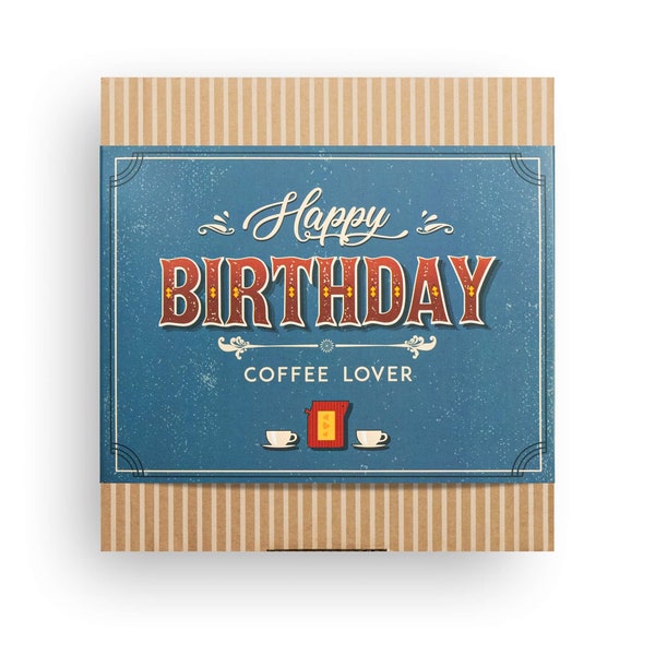 Alles Gute zum Geburtstag Geschenkbox | Alles Gute zum Geburtstag Geschenke für Freundin oder Freund - 5, 10 Verschiedene Premium Single-Estate Arabica Kaffeespezialitäten