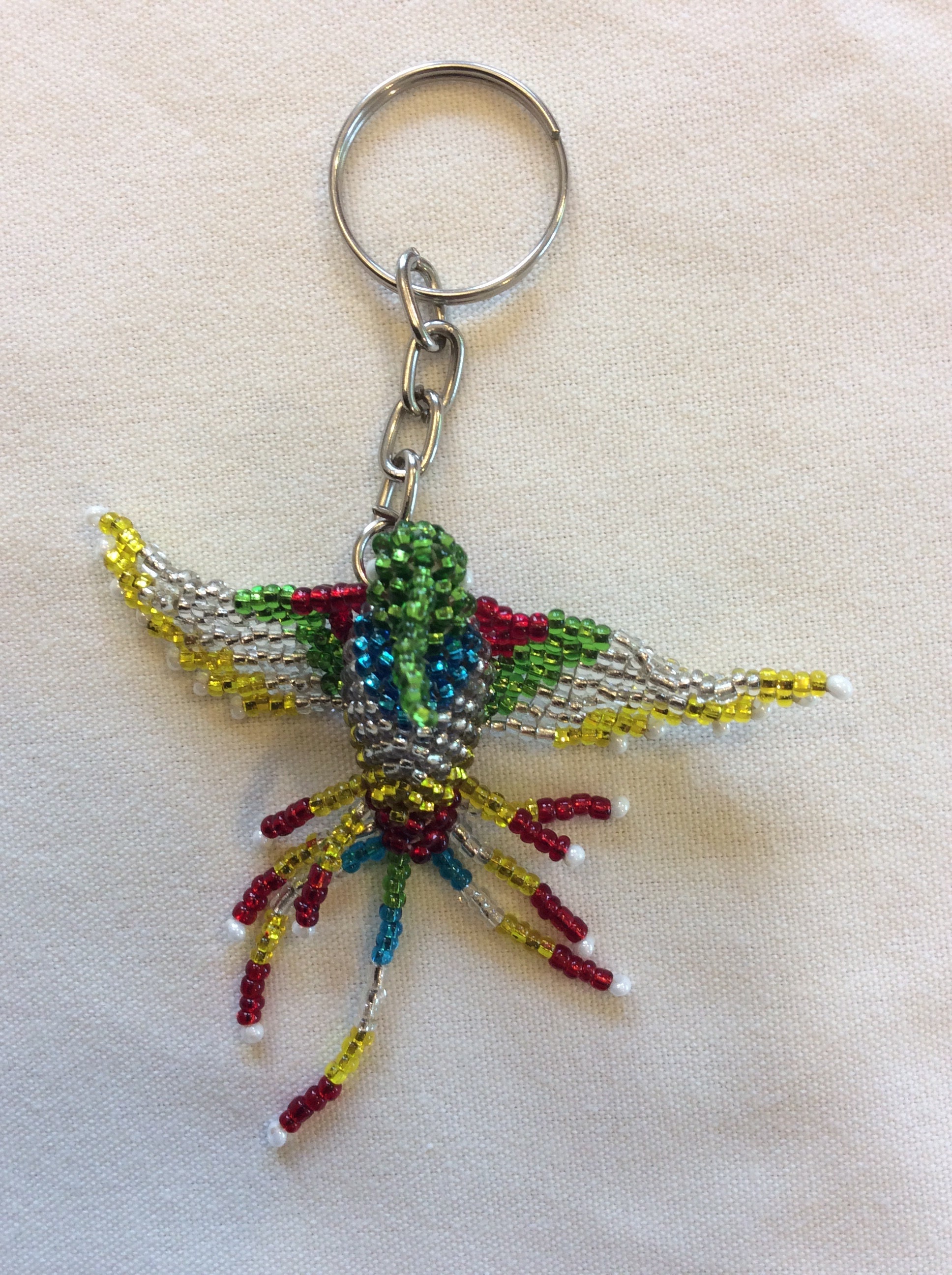 Glittering Handmade Guatemalan Quetzal in Flight Keychain Etsy