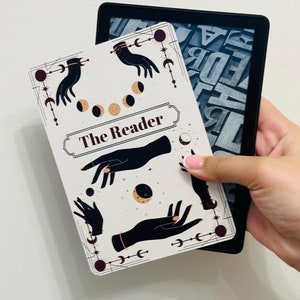 The Reader Club Kindle Insert for Clear Case, Kindle Accessories, Bookish Access, Kindle Skin, Book gift, Celestial Cardstock Kindle Insert