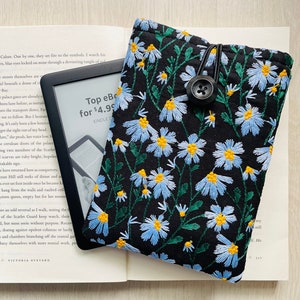 Étui pour Kindle marguerites brodées, Étui Kindle rembourré, Paperwhite pour Kindle, Étui pour Kindle Oasis, Étui pour iPad, Étui pour iPad, Étui pour iPad