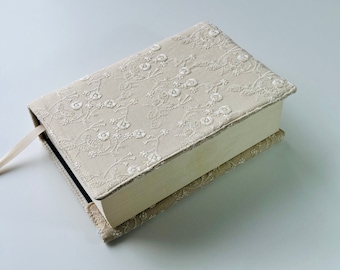 Funda de tela para libro de flores, Protector de libro Paperback, regalo  para amantes de los