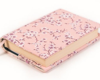 Cubierta de libro impermeable rosa, protector de libro acolchado ajustable, cubierta de libro de tamaño personalizado, chaqueta de libro, regalo para amantes de los libros, bolsa de libros, funda de libro