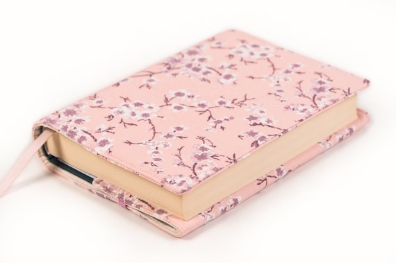 Pink Waterproof Book Cover, Adjustable Padded Book Protector, Custom Size Book Cover, Book Jacket, Book Lover Gift, Book pouch, Book Sleeve