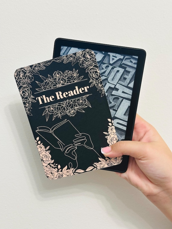 The Reader Book Club Kindle Insert for Clear Case, Kindle Accessories, Bookish Access, Kindle Skin, Bookish gift, Cardstock Kindle Insert