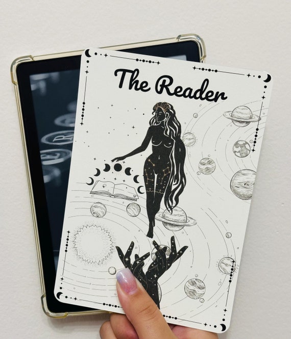 Celestial Kindle Insert for Clear Case, Kindle Accessories, Bookish Access, Kindle Skin, Book gift, Stars Kindle Insert for Book Lovers