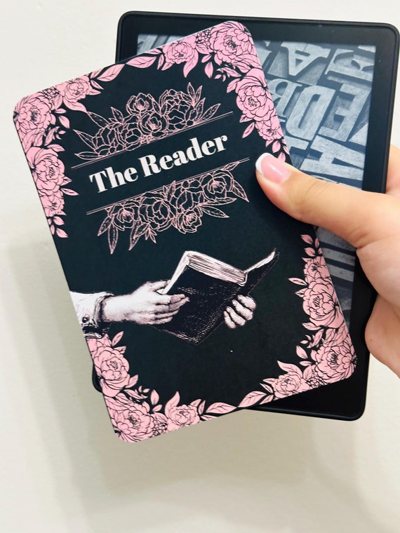 The Reader Kindle Insert for Clear Case, Kindle Accessories, Bookish Kindle Sticker, Kindle Skin, Book Lover Gift, Cardstock Kindle Insert