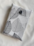Silver Leafs Book Sleeve – Handmade Padded Fabric Cover, Elegant Protector for Books & E-Readers product logo