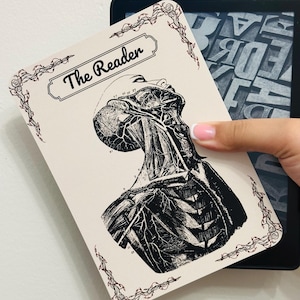 The Reader Kindle Insert for Clear Case, Kindle Accessories, Bookish Kindle Sticker, Kindle Skin, Book Lover Gift, Cardstock Kindle Insert